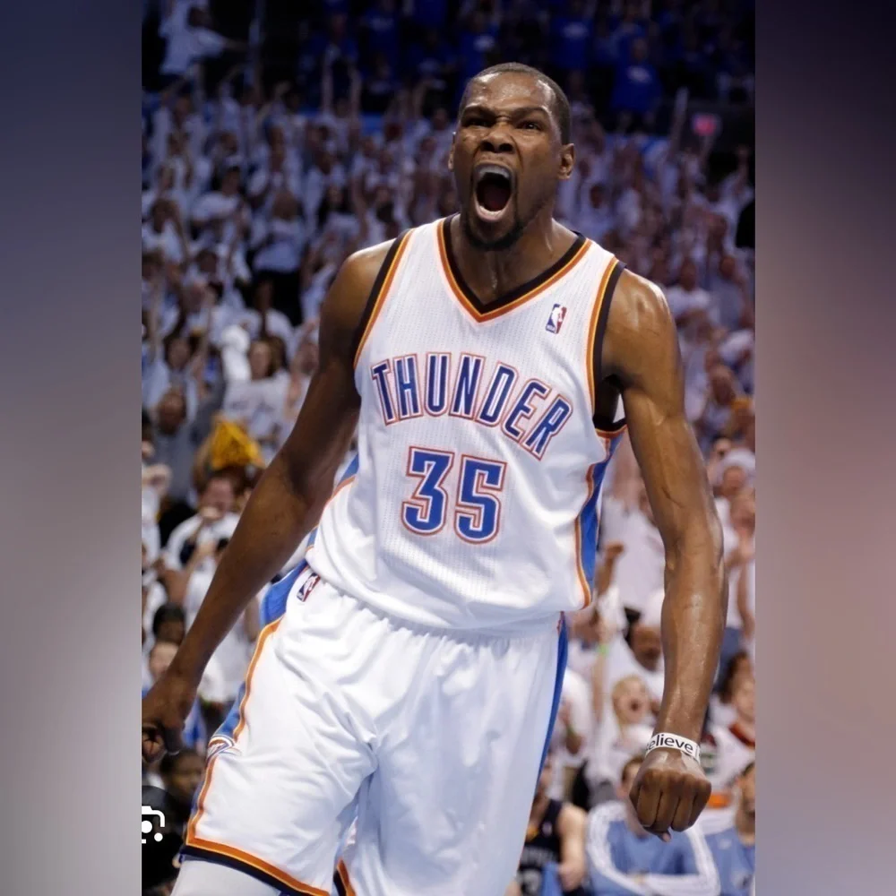 Kevin Durant Oklahoma Thunder Adidas Basketball Jersey